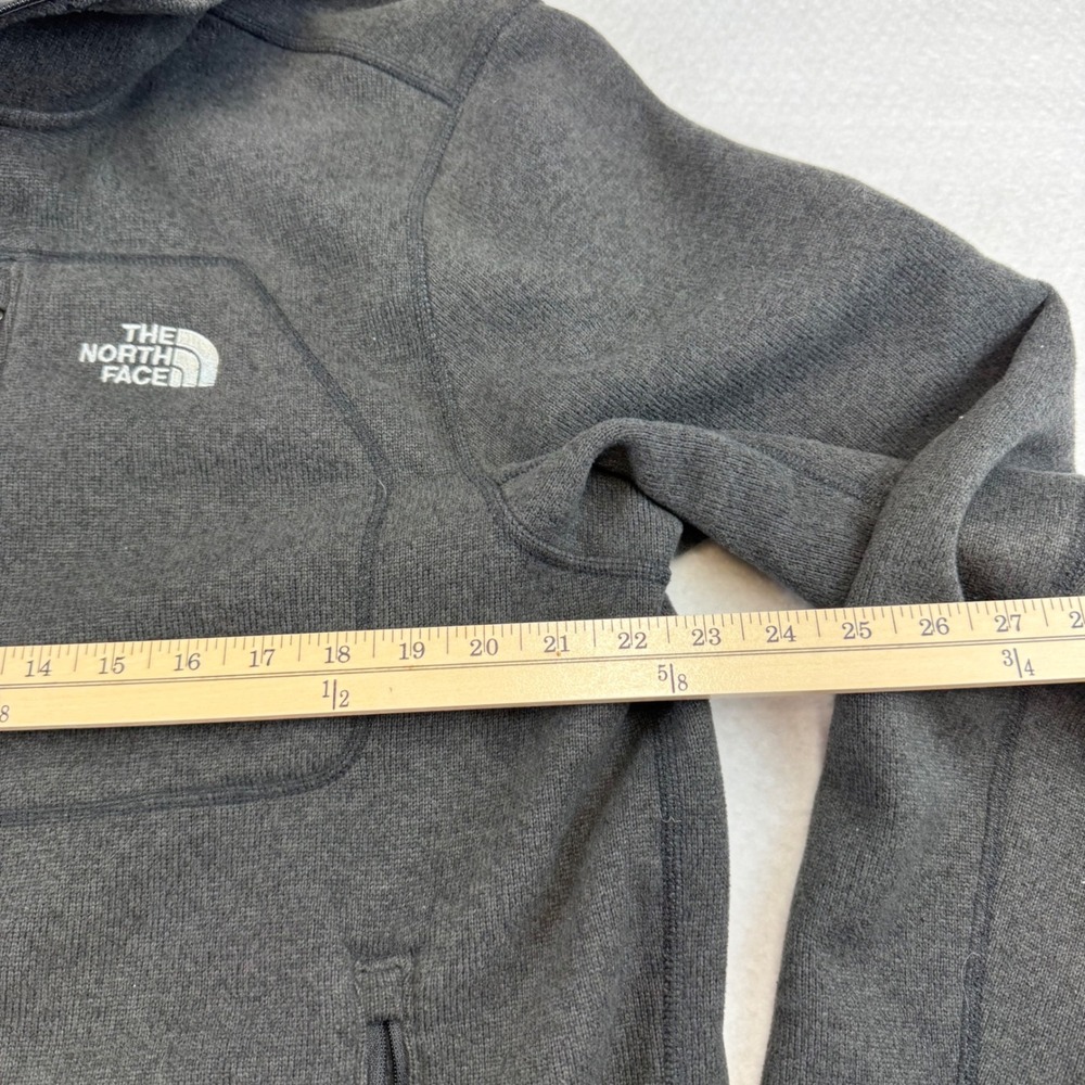 The North Face Jacket Mens XL Grey Gordon Lyons Full Zip Hoodie Sweater Fleece - Picture 6 of 8